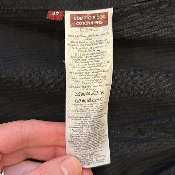 Comptoir des Cotonniers Grey Coat with Hood - Picture 7 of 9